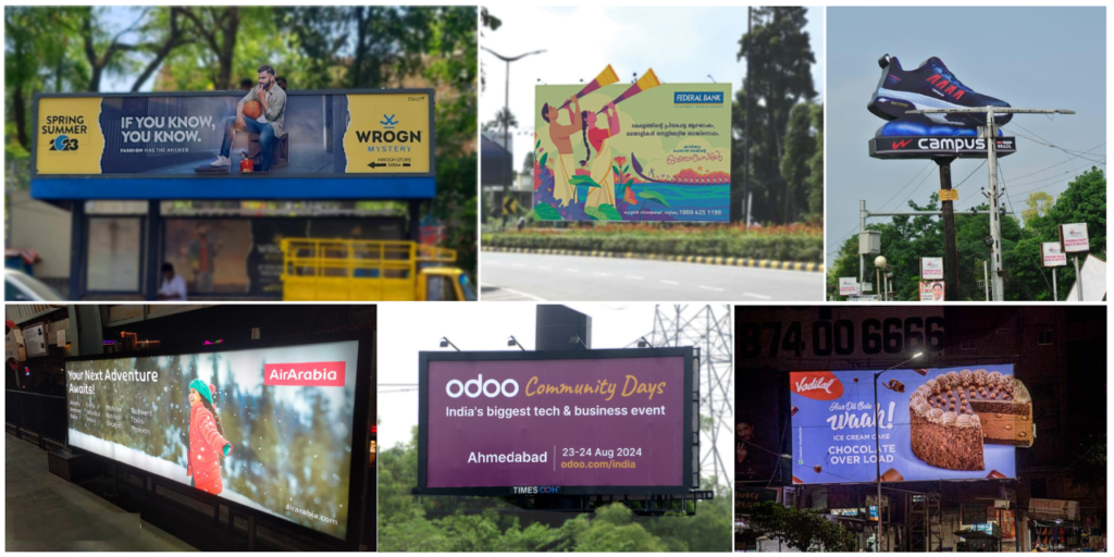 Creative outdoor billboards and hoardings by India’s top advertising company.