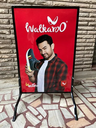 Showcase your brand with a tin standee—durable, eye-catching, and perfect for promotions, retail displays, and outdoor advertising!