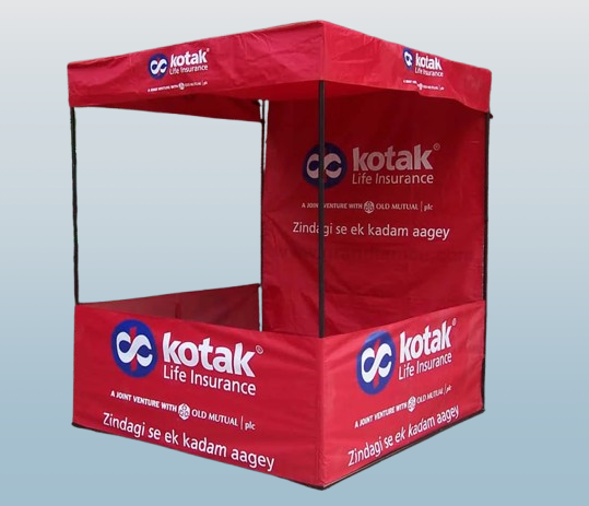 A canopy branding boosts brand visibility, provides shelter, and creates a professional, eye-catching presence at events, trade shows, and outdoor spaces.
