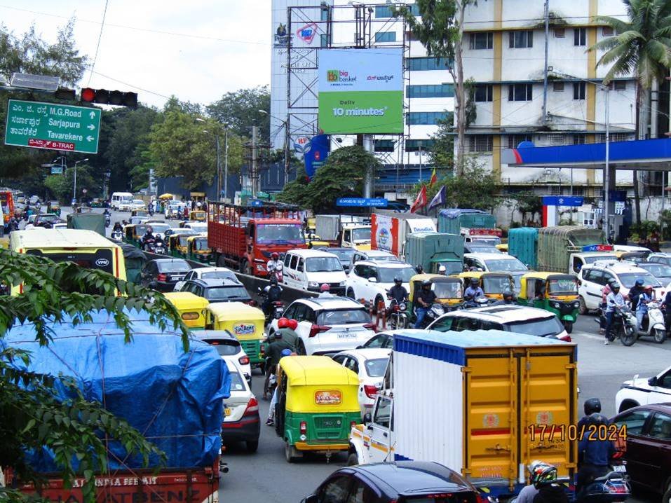 Koramangala, St John Signal From Silk Board FTT Forum mall, & MG Road - Bangalore