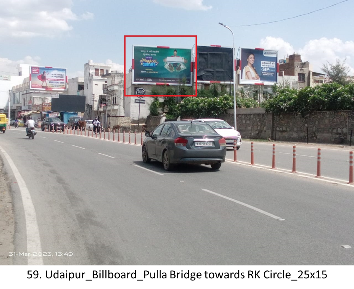 Udaipur Pulla Bridge towards RK Circle - Rajasthan