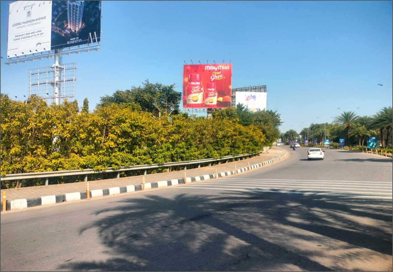 Hoarding Advertising in Airport Exit Inside Ashramam - Hyderabad