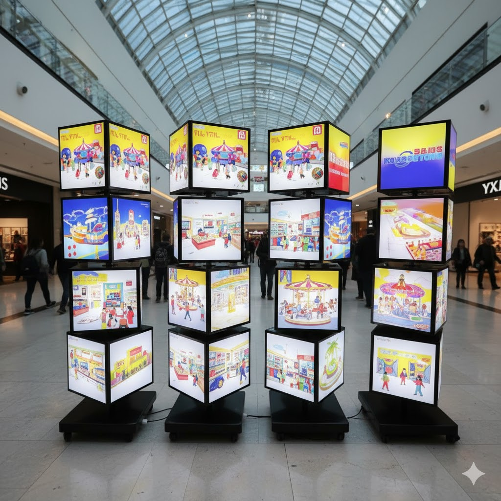 Top 5 POSM cube box brand advertising service with Acme Advertising Co.