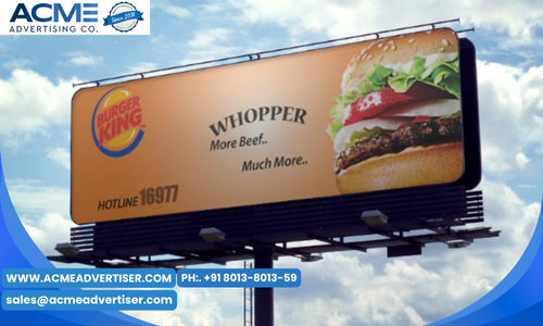 Burger King brand advertising with Acme advertising co.
