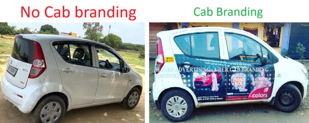 Cab Branding in india advertising with Acme advertising co.